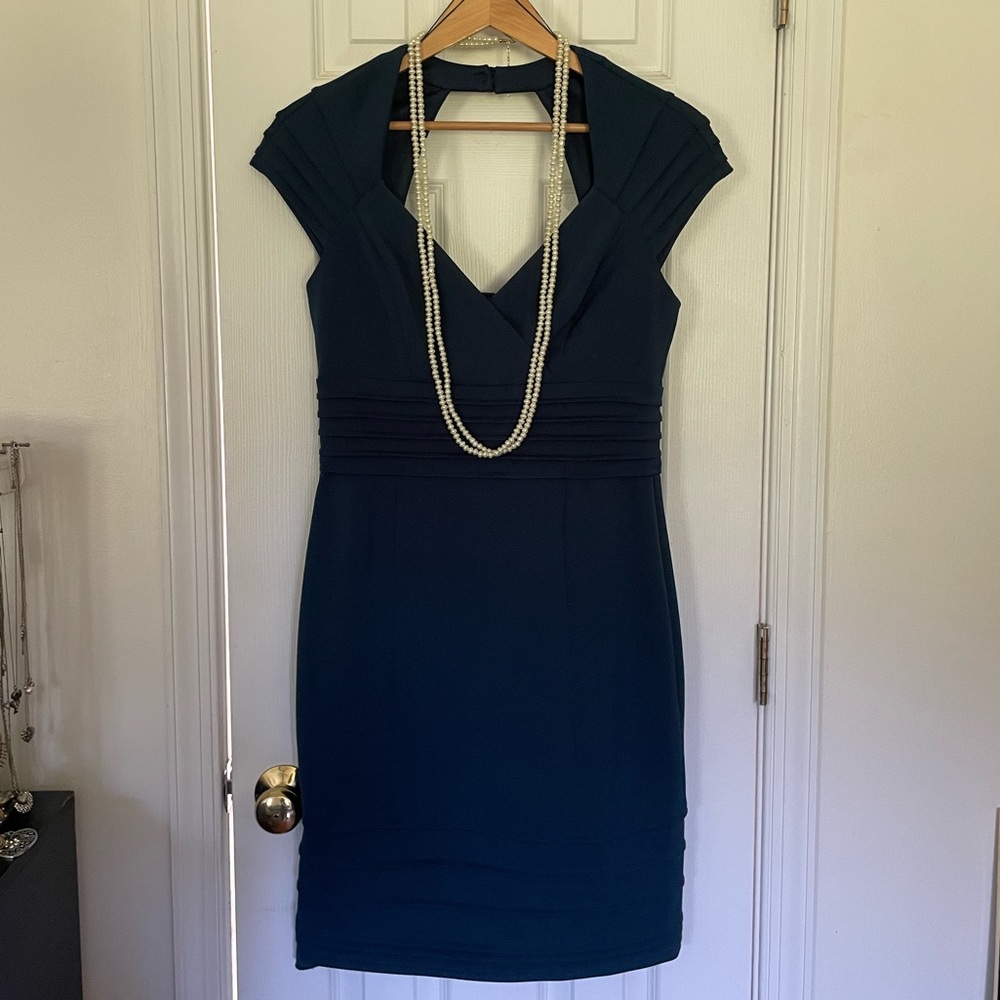 Maggy London Imperial Blue Sweetheart Dress